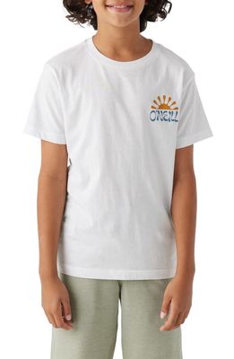 O'Neill Kids' Huckleberry Cotton Graphic T-Shirt in White