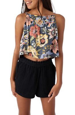 O'Neill Kids' Indyah Floral Crop Camisole in Slate