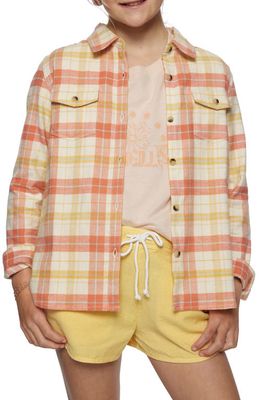 O'Neill Kids' Lonnie Flannel Button-Up Shirt in Mecca