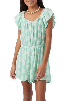 O'Neill Kids' Luz Floral Romper in Ocean Wave