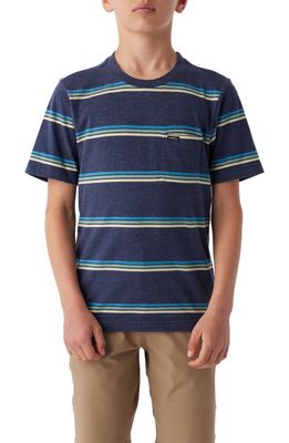 O'Neill Kids' Smasher Stripe Cotton Graphic T-Shirt in Navy 2