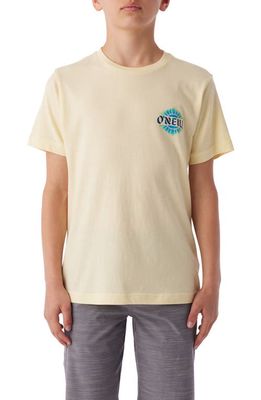 O'Neill Kids' Swami Cotton Graphic T-Shirt in Pale Yellow