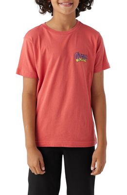 O'Neill Kids' Tiki-Man Cotton Graphic T-Shirt in Hot Red