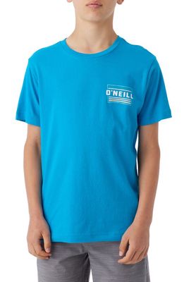 O'Neill Kids' Working Stiff Cotton Graphic T-Shirt in Electric Blue