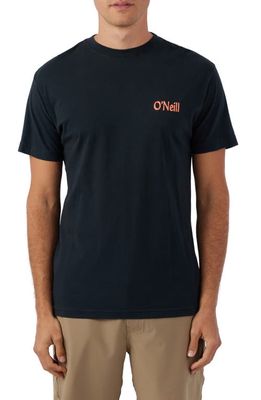 O'Neill Knuckle Dragger Graphic T-Shirt in Dark Charcoal