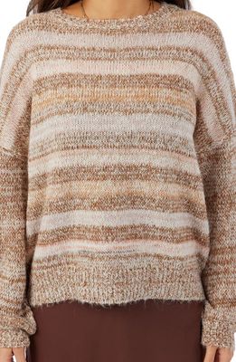 O'Neill Lake Shore Stripe Crewneck Sweater in Antelope
