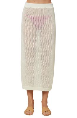 O'Neill Louise Knit Midi Skirt in Winter White