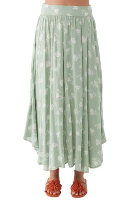O'Neill Marni Floral Maxi Skirt in Basil