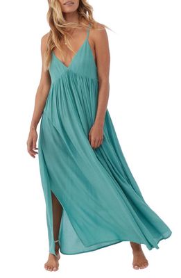 O'Neill Mel Semisheer Maxi Cover-Up Dress in Trellis