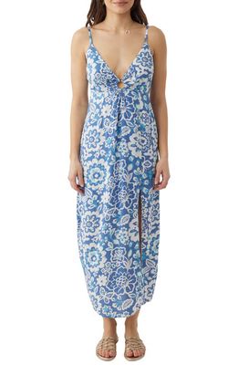O'Neill Myah Floral Midi Sundress in Classic Blue