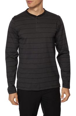 O'Neill Preston Microstripe Henley in Black