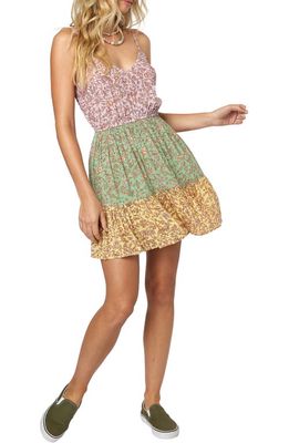 O'Neill Remy Colorblock Floral Sundress in Multi Colored