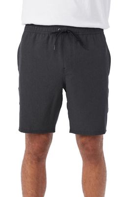 O'Neill Reserve Drawstring Waist Shorts in Black