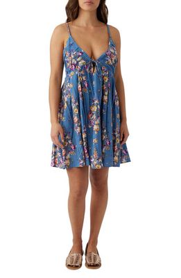 O'Neill Rico Floral Minidress in Classic Blue
