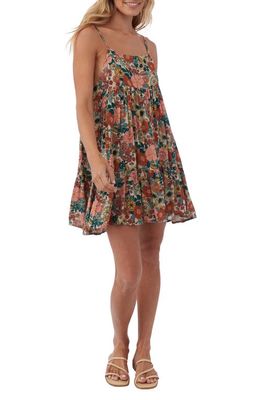 O'Neill Rilee Floral Print Cover-Up Sundress in Cement