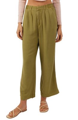 O'Neill Rowan Wide Leg Crop Pants in Olive