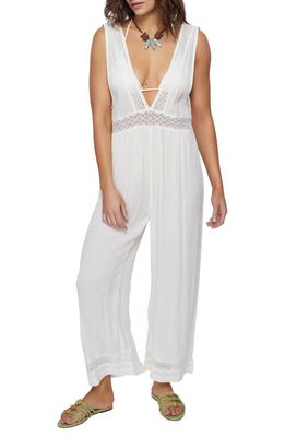 O'Neill Sandie Cover-Up Jumpsuit in Winter White