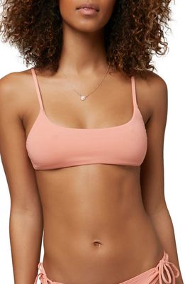 O'Neill Surfside Saltwater Solid Bralette Bikini Top in Canyon Clay
