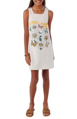 O'Neill Talia Cotton Blend Graphic T-Shirt Dress in Oatmeal Heather