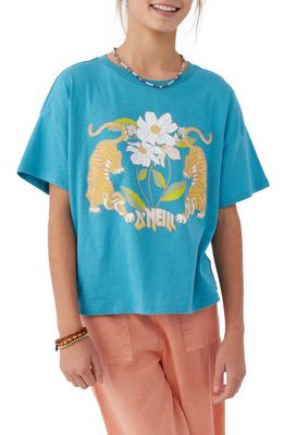 O'Neill Tiger Prowl Cotton Graphic Tee in Blue Moon