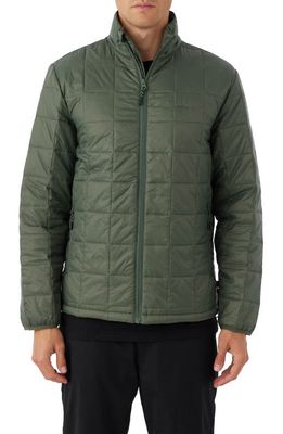 O'Neill Traveler Away Packable Jacket in Dark Olive