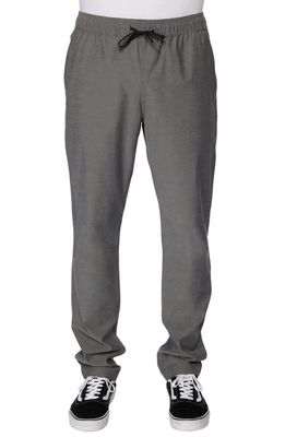 O'Neill Venture E-Waist Hybrid Water Resistant Pants in Heather Grey