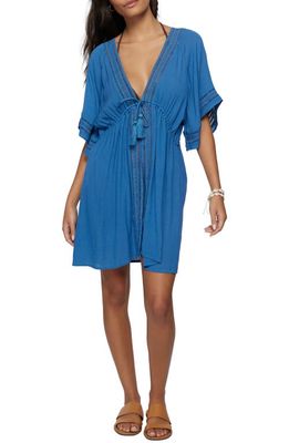 O'Neill Wilder Lace Trim Cover-Up in Classic Blue