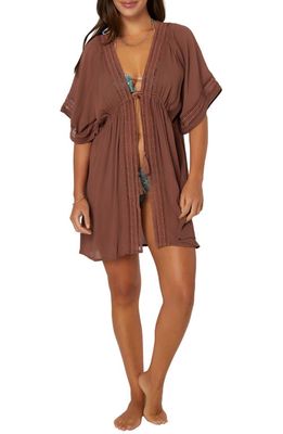O'Neill Wilder Lace Trim Cover-Up in Nutmeg