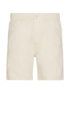onia Garment Dye E-waist Shorts in Neutral