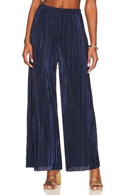 onia Plisse Pull On Pant in Navy