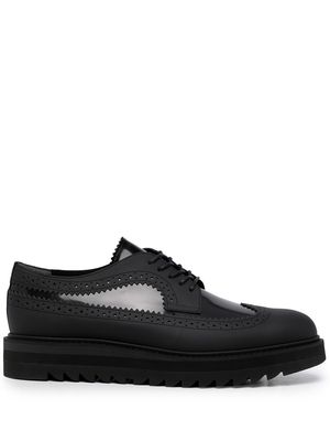 Onitsuka Tiger leather platform brogues - Black