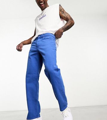Only & Sons Edge loose fit jeans in bright blue