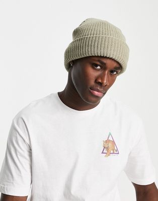 Only & Sons fisherman beanie in beige-Neutral
