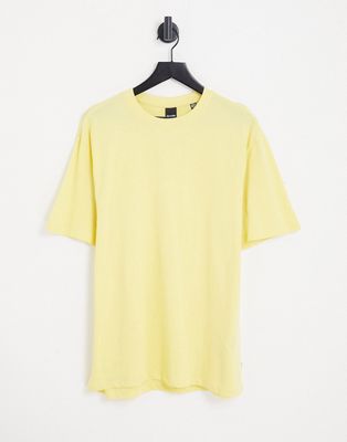 Only & Sons relaxed t-shirt in custard yellow
