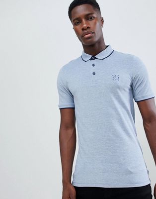 Only & Sons Slim Fit Polo Shirt-Blue