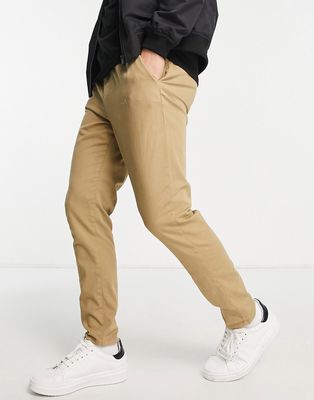 Only & Sons tapered pants in stone-Neutral
