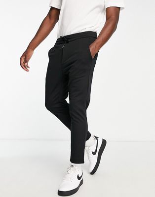 Only & Sons tapered smart pants in black