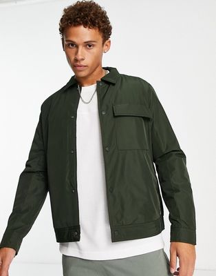 Only & Sons worker jacket in khaki-Green