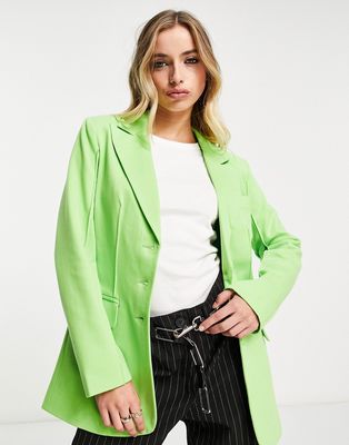 Only blazer in lime - part of a set-Green
