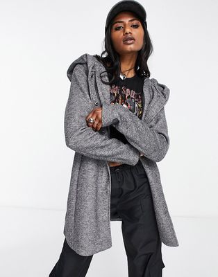 Only lightweight hooded jacket in gray