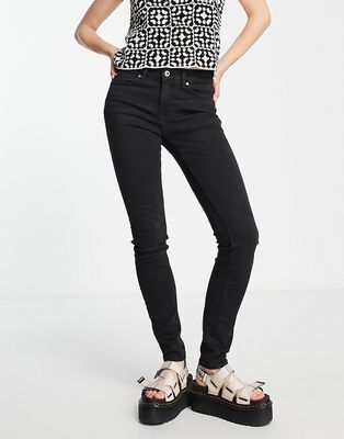 Only mid rise skinny jean in black