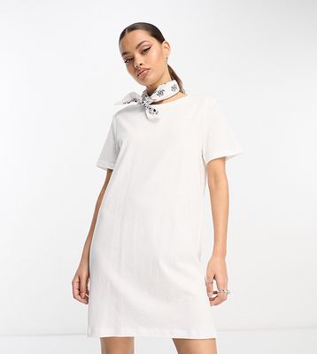 Only Petite mini t-shirt dress in white