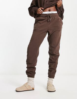 Only sweatpants in chocolate brown - part of a set