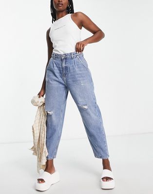 Only Verna high waist balloon let jeans in blue