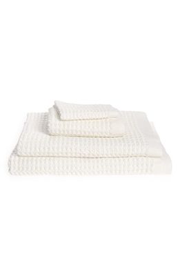 ONSEN 4-Piece Waffle Cotton Bath Towel