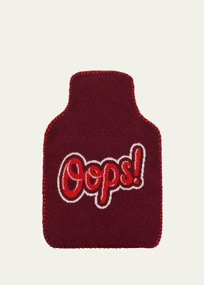 Oops Red Hot Water Bottle Cover