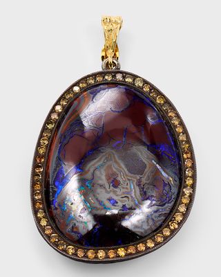 Opal Skipping Stones Pendant with Diamonds
