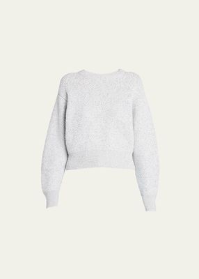Open-Back Knit Jumper with Sequins