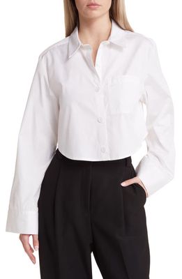 Open Edit Button-Up Shirt in White
