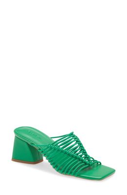 Open Edit Clover Sandal in Green Vibrant